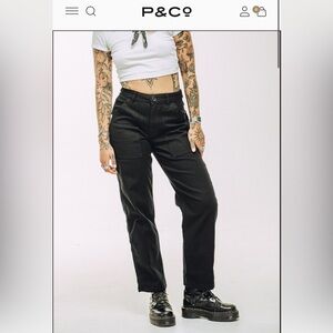 P&Co Service Fatigue Pant Black GUC UK 10